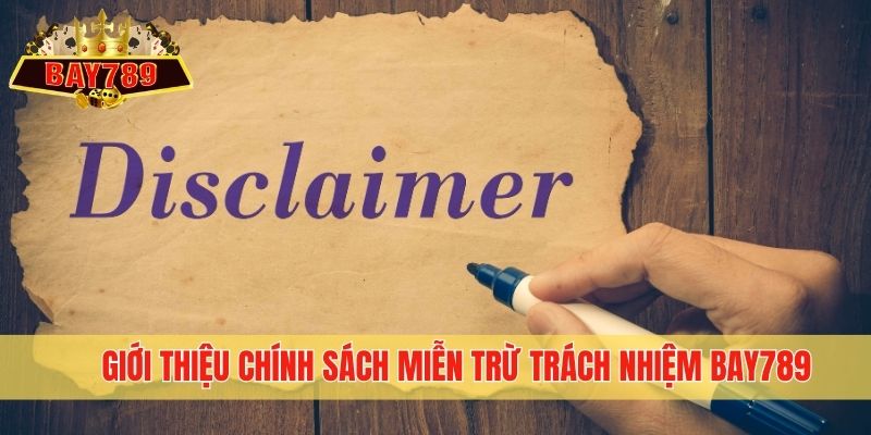 Giới thiệu chính sách miễn trừ trách nhiệm Bay789
